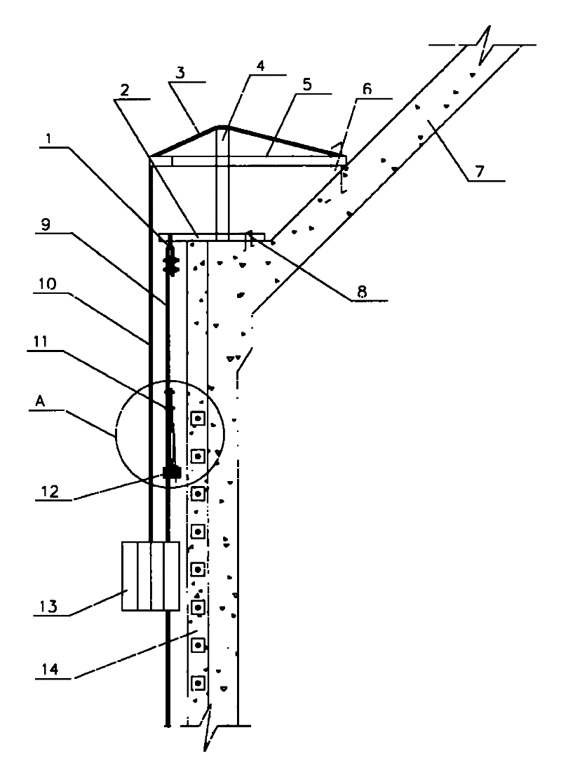 Large-tonnage jack tension construction technology for non-bonded prestressed silo