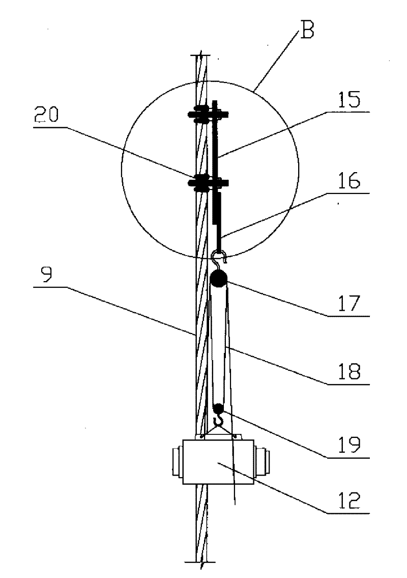 Large-tonnage jack tension construction technology for non-bonded prestressed silo