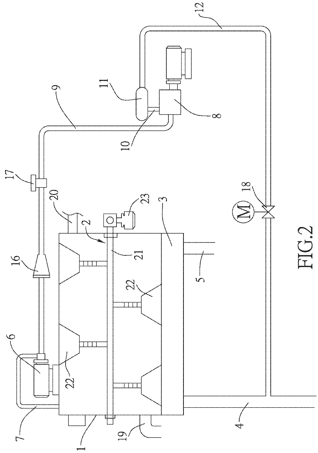 Steam heating type sewage treatment device