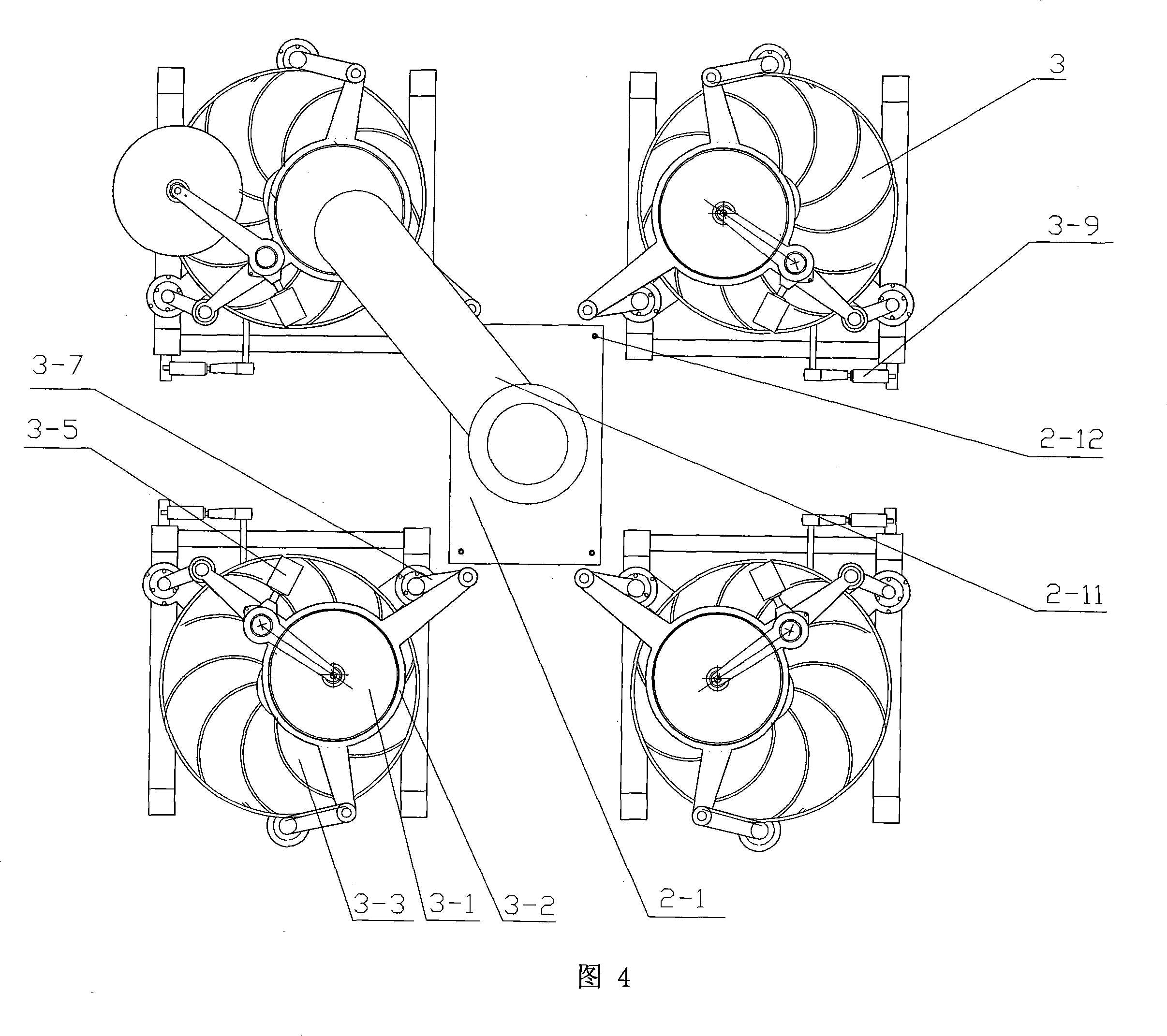 Tea rolling device with multi stations