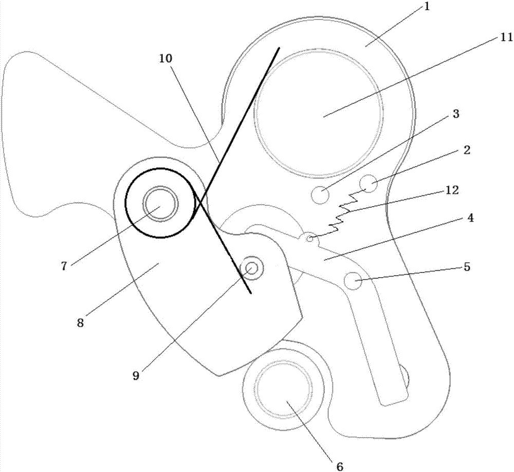 Anti-springback device of circuit breaker