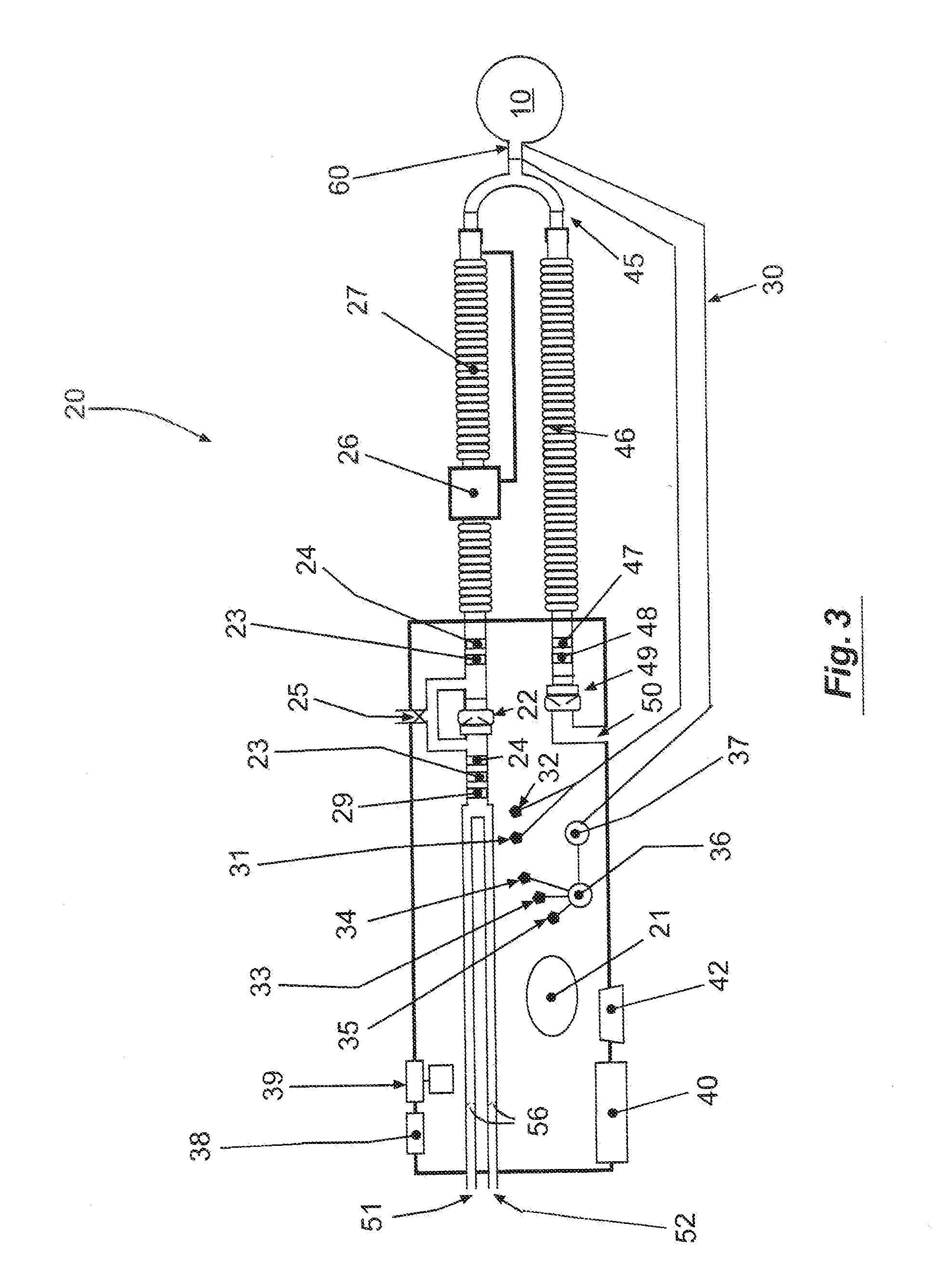 System for providing flow-targeted ventilation synchronized to a patient's breathing cycle