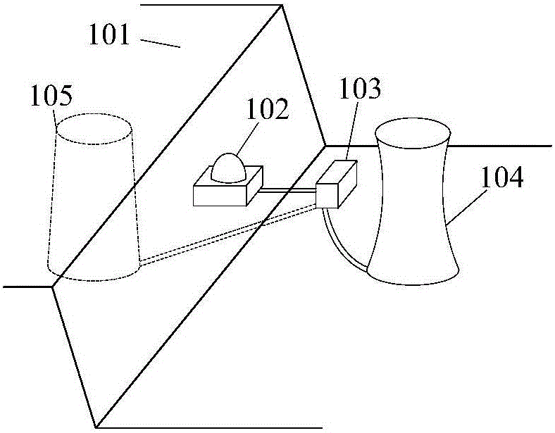 Underground nuclear power station cooling vertical shaft