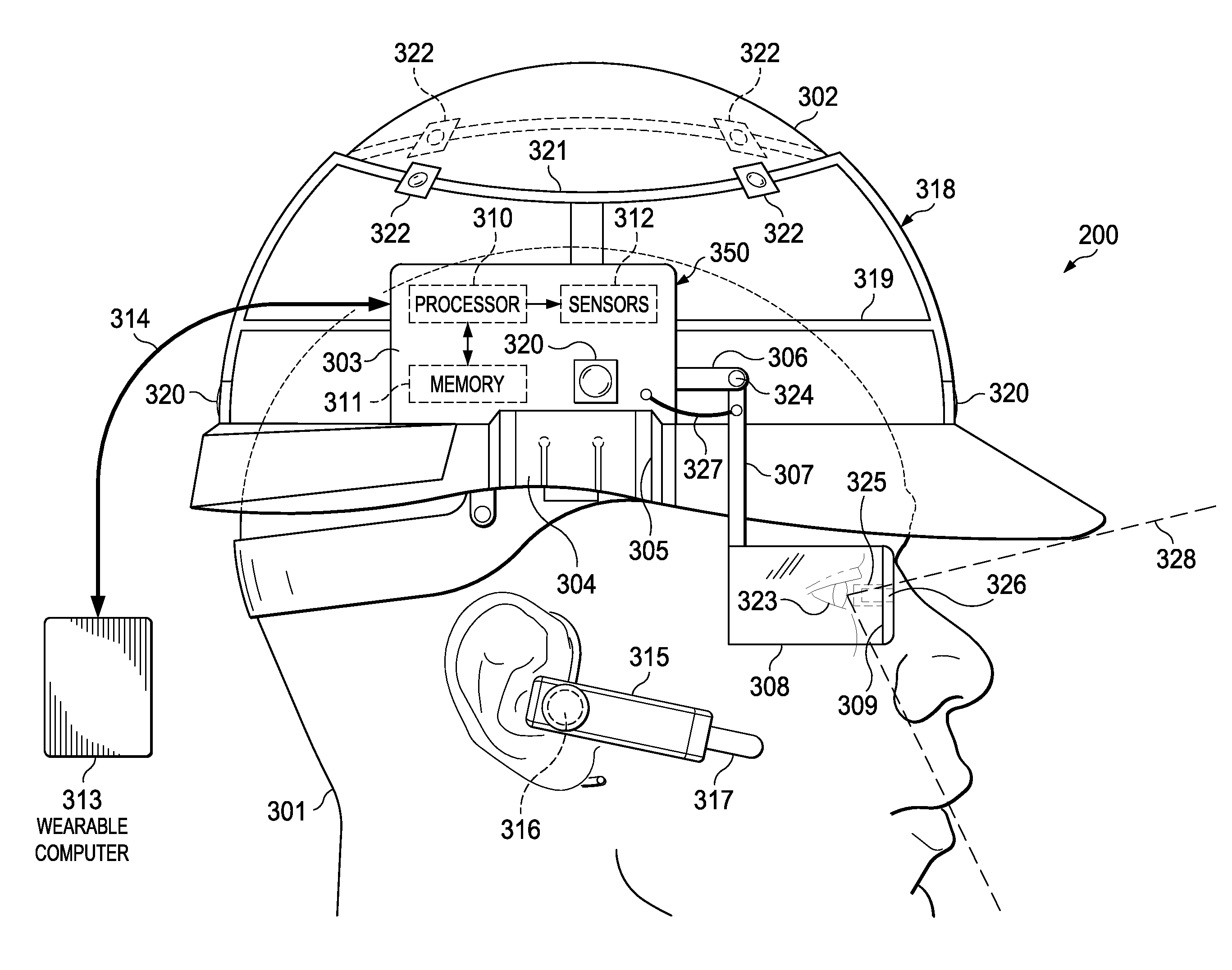 System for virtual display and method of use