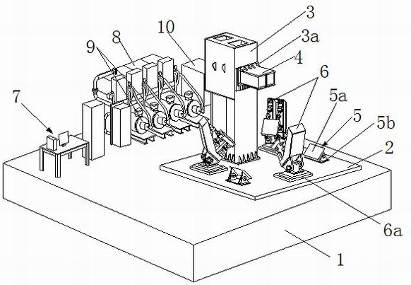 A space structure multi-plane complex load loading test system and test method