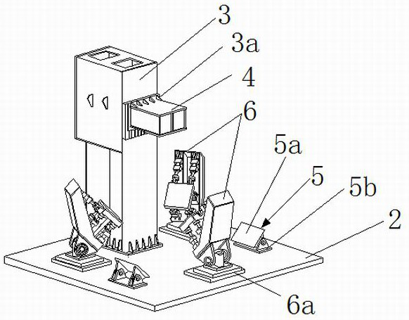 A space structure multi-plane complex load loading test system and test method