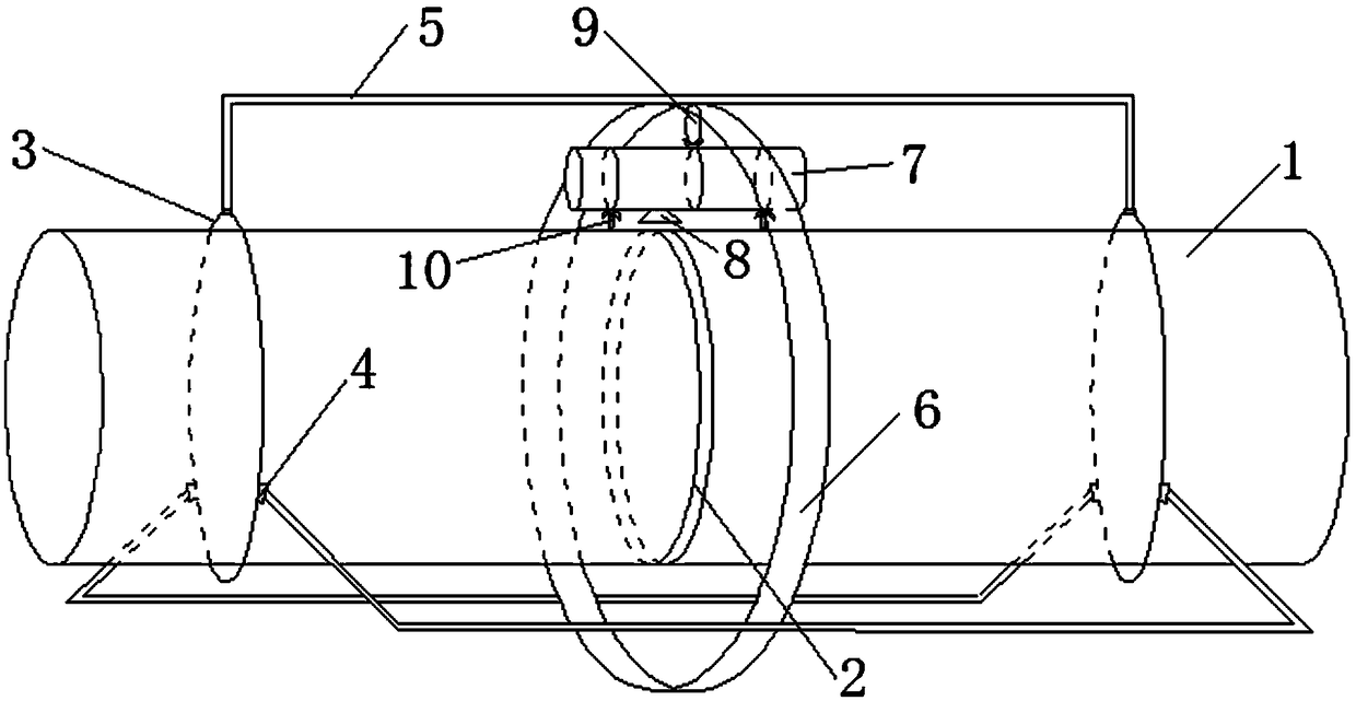 A mobile on-site X-ray pipeline rolling filming device