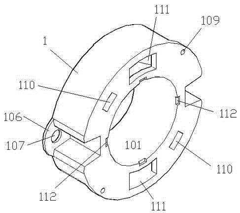 Reflecting cup pedestal used for connection with circuit board