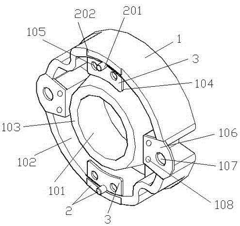 Reflecting cup pedestal used for connection with circuit board