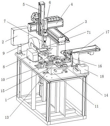 Automatic membrane laminating machine based on machine vision localization