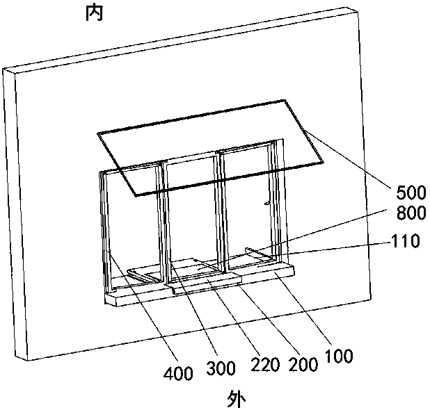 High-rise escape window