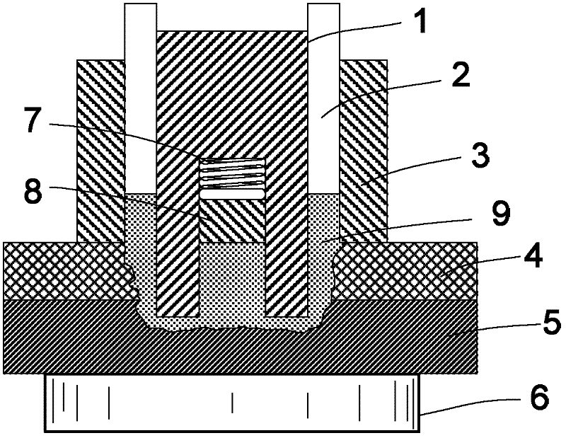 Three-lantern ring solid-phase spot welding method