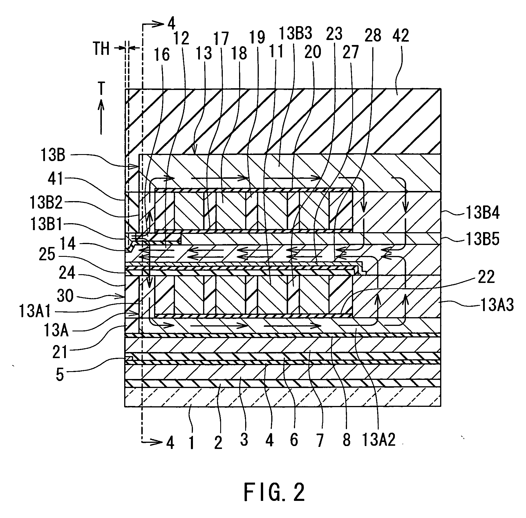 Magnetic head for perpendicular magnetic recording and method of manufacturing same