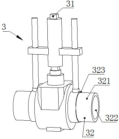 Polyethylene gas valve detection device