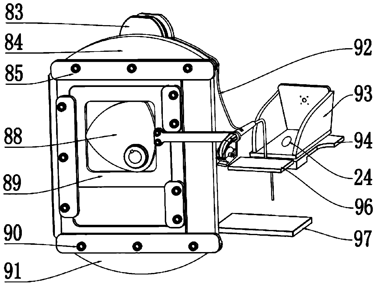 Non-destructive full picking and bundling portable bearing device for toona sinensis