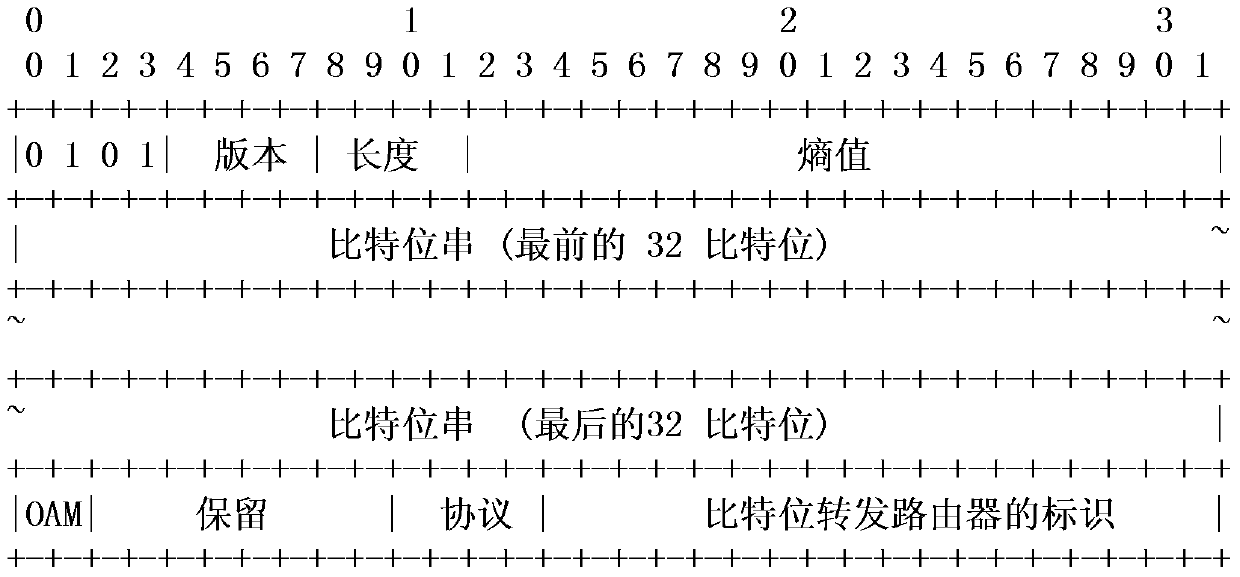 A method for realizing bit index display replication and bit forwarding router