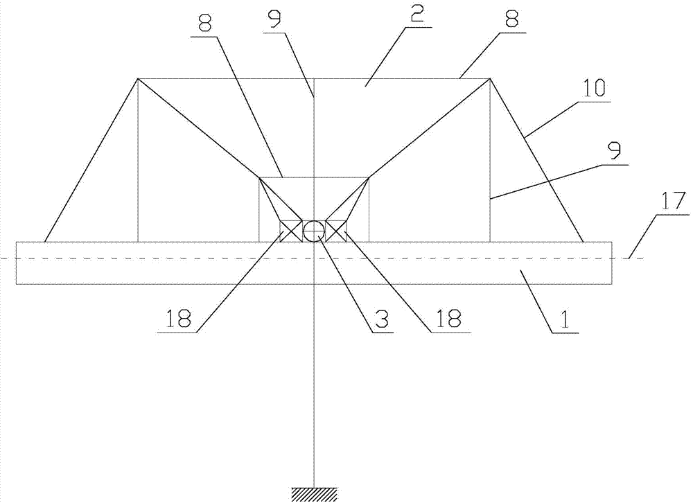 Self-adapted wind collection type overwater wind power station