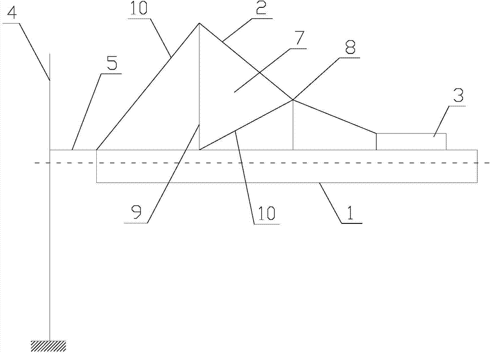 Self-adapted wind collection type overwater wind power station