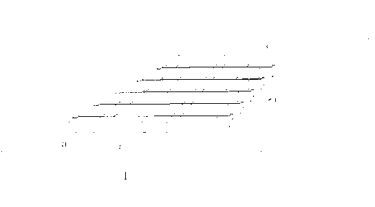 Microwave power sensor with multi-cantilever structure