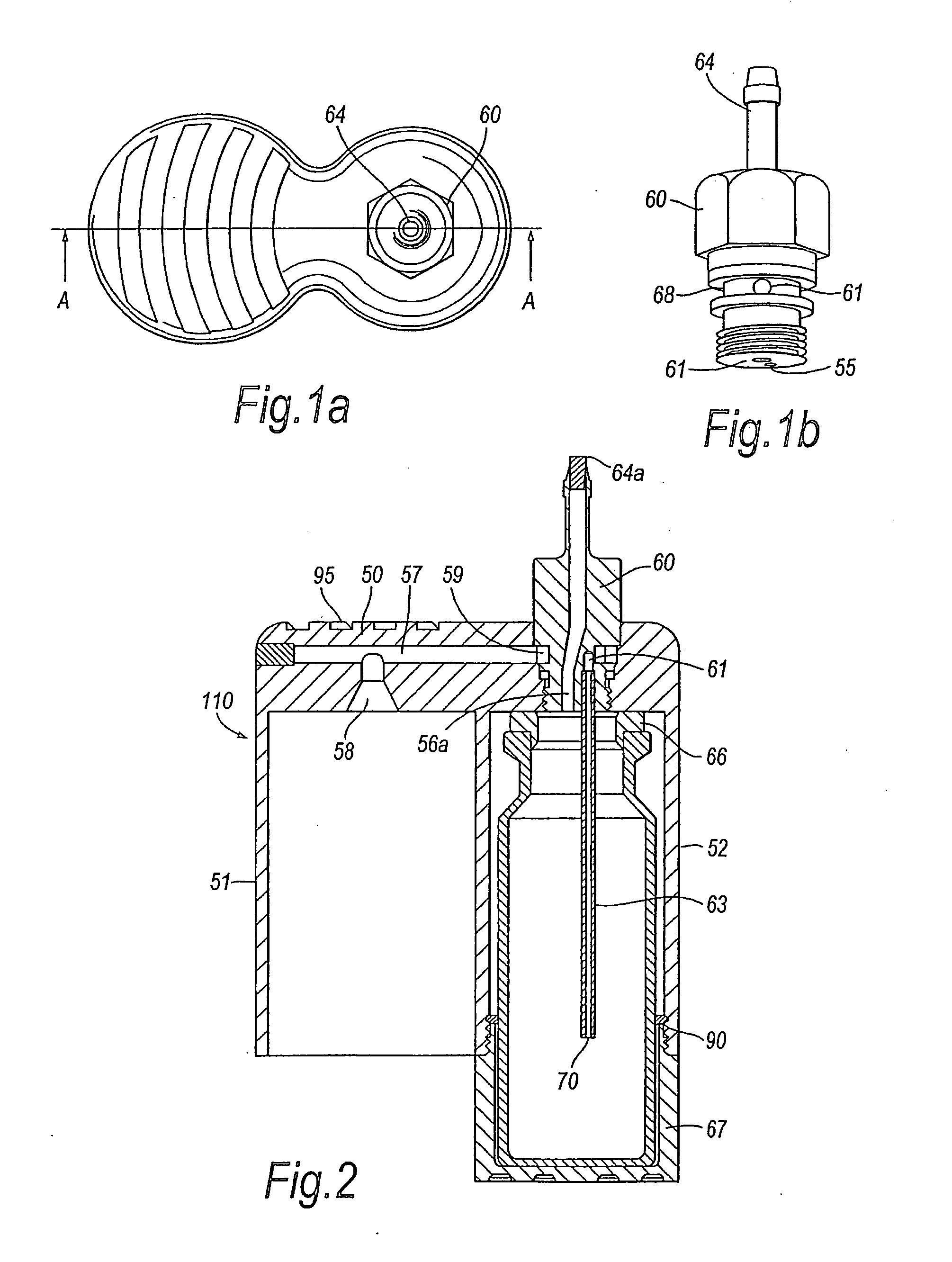 Delivery device for a powder aerosol