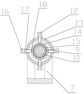 A method for boring a rotary hinge water seal seat using a rotary hinge water seal seat boring device