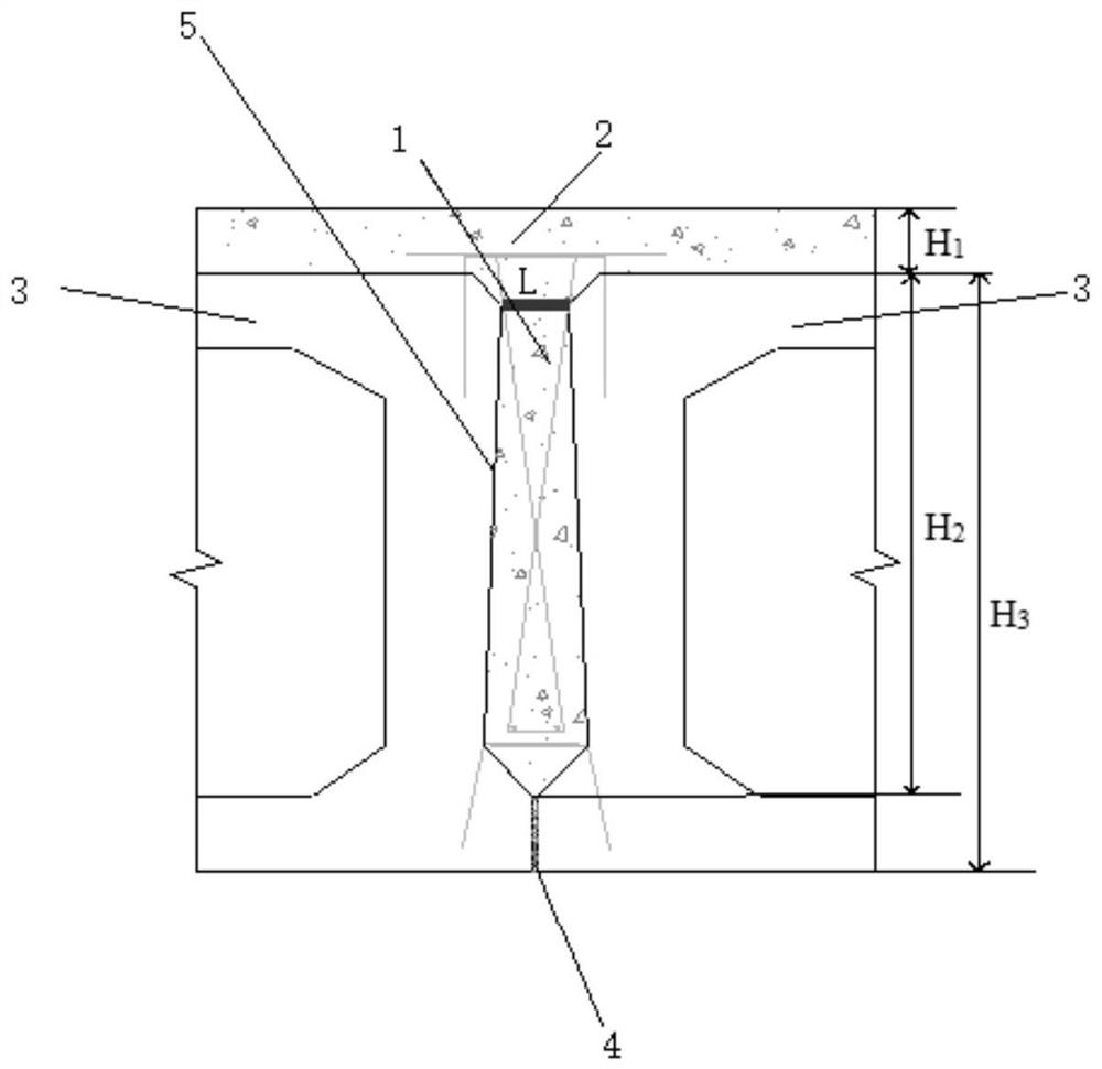 Dismantling method of overpass bridge body