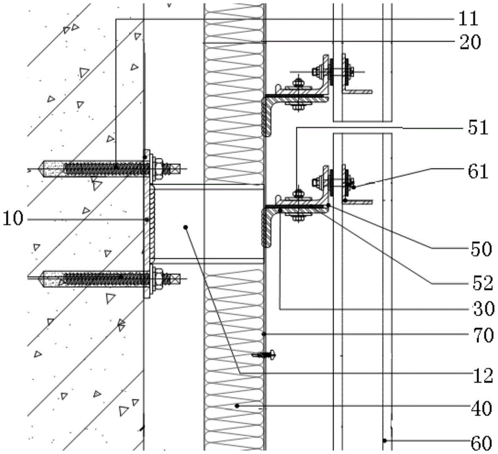 Cubic pottery decorative wall structure and its installation method