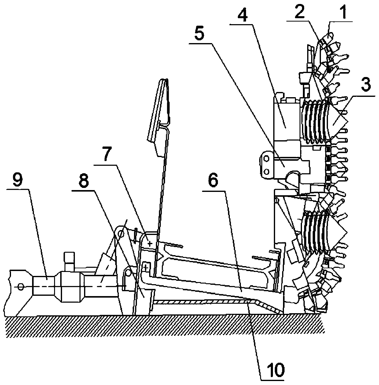 Drilling and planing coal mining machine plow head