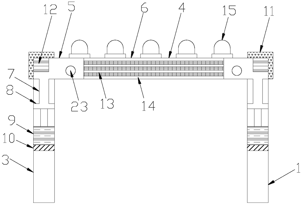 Height-limiting early warning device for road traffic