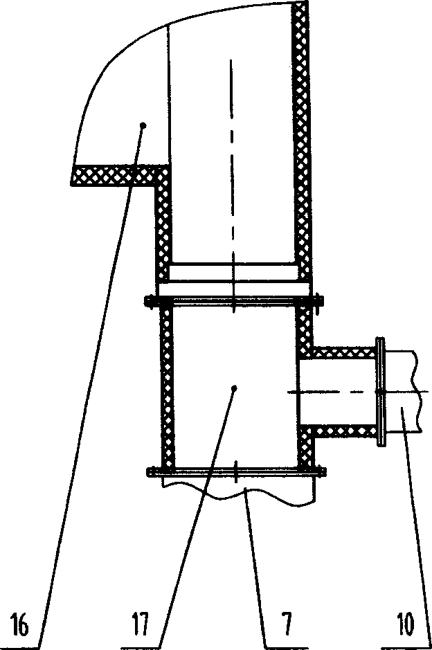 Tar pavement heat wind circulation heating equipment