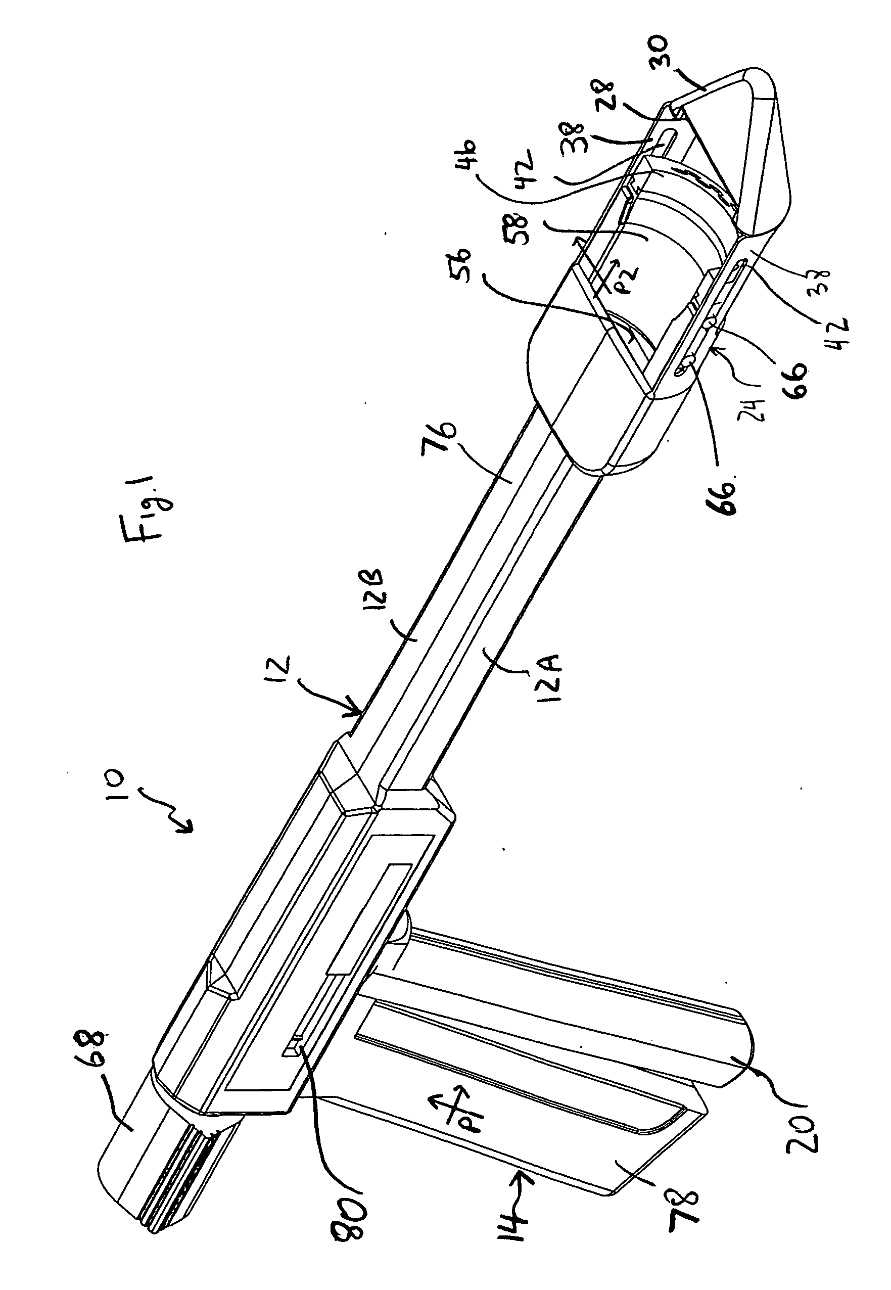 Surgical stapling instrument and method for its use