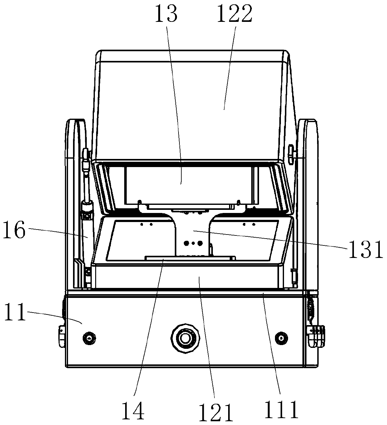 Detection device for multi-band clock frequency response of microphone