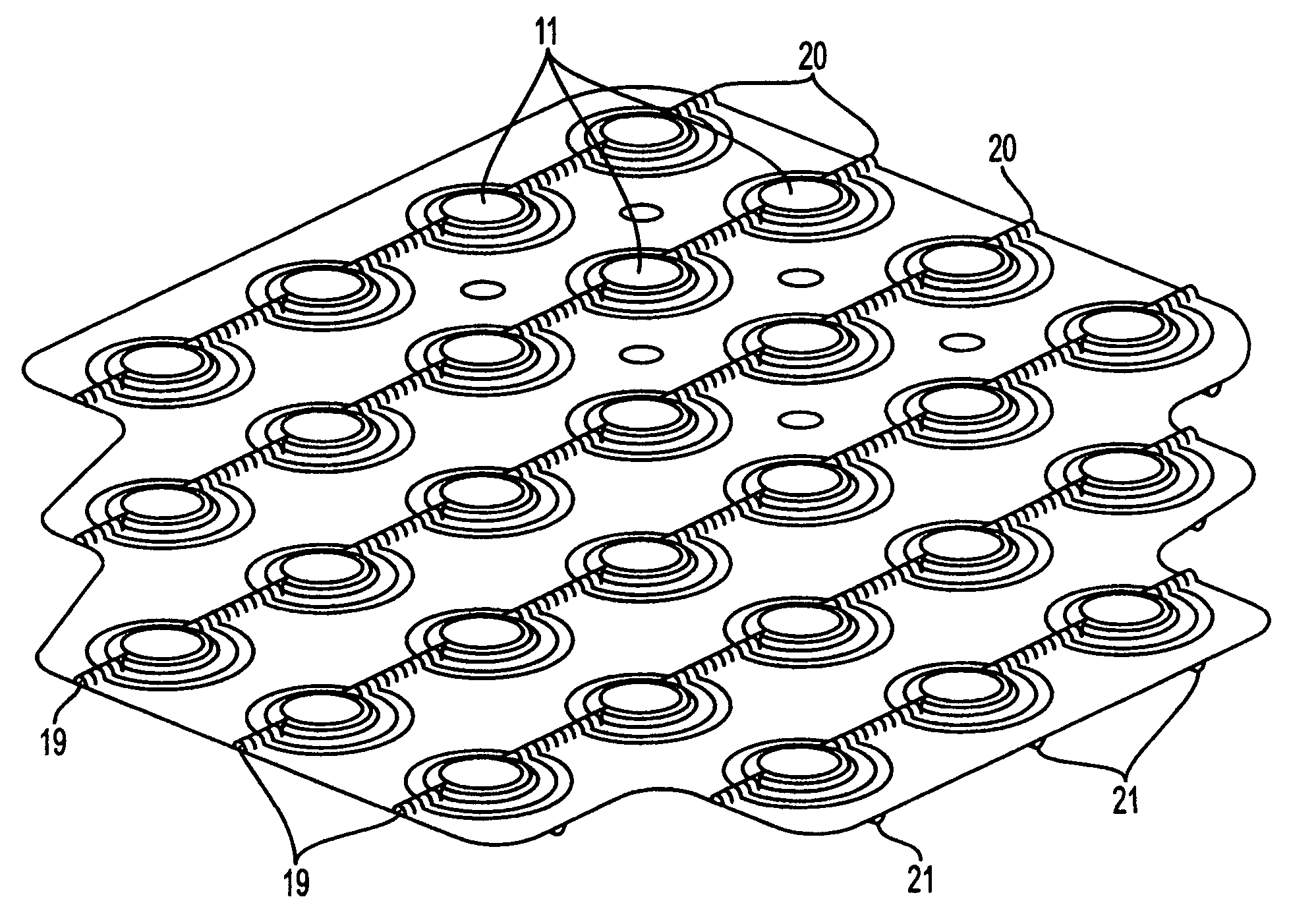 Pneumatic stimulator array