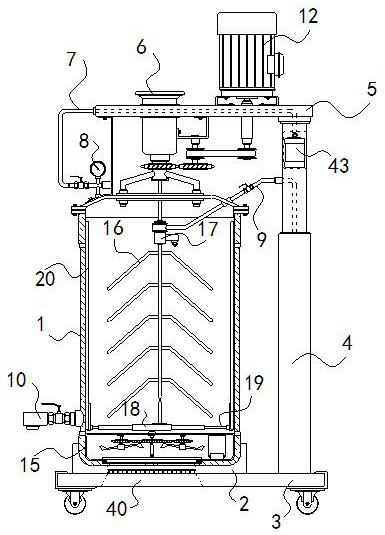 Automobile film glue production and preparation device capable of automatically eliminating glue bubbles