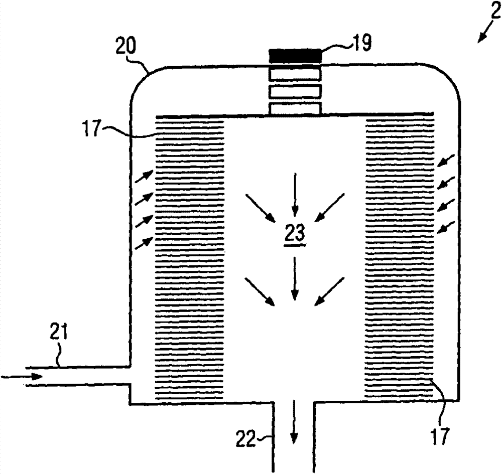 Device and method for processing cleaning fluids