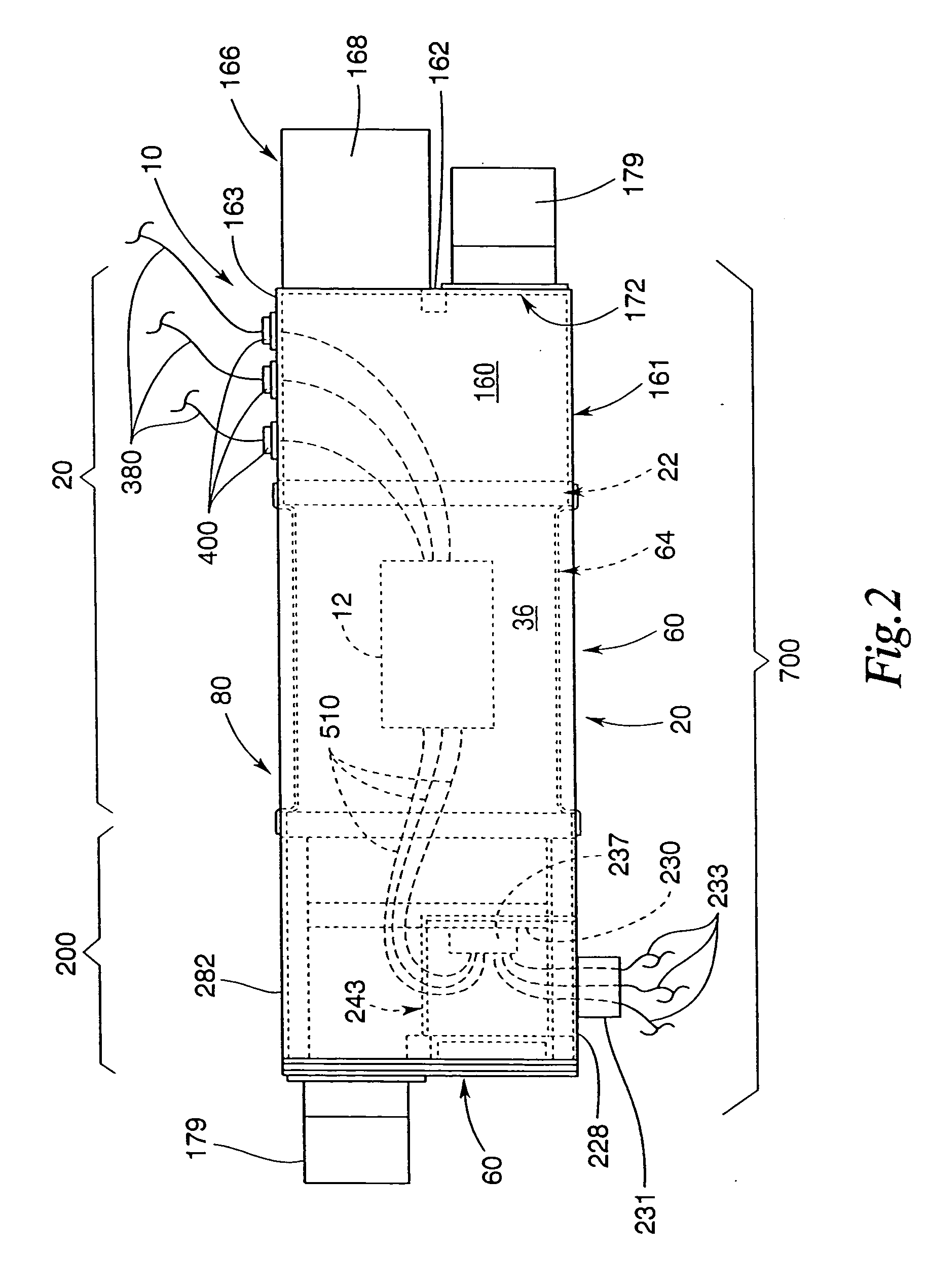 Shielded enclosure with extendable mast