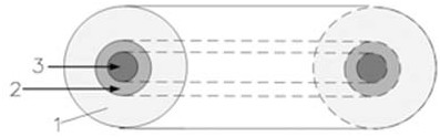 A kind of axial absorption graded optical fiber and its preparation method, fiber laser