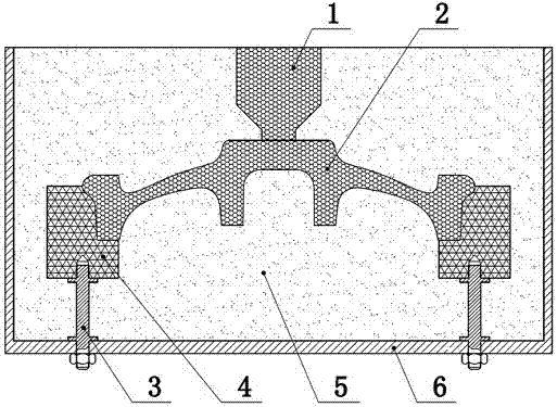 Expendable pattern graphite chilling gravity casting technology for railway cast steel wheels