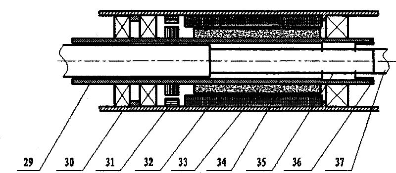 Integral active electric power-assisted steering mechanical structure