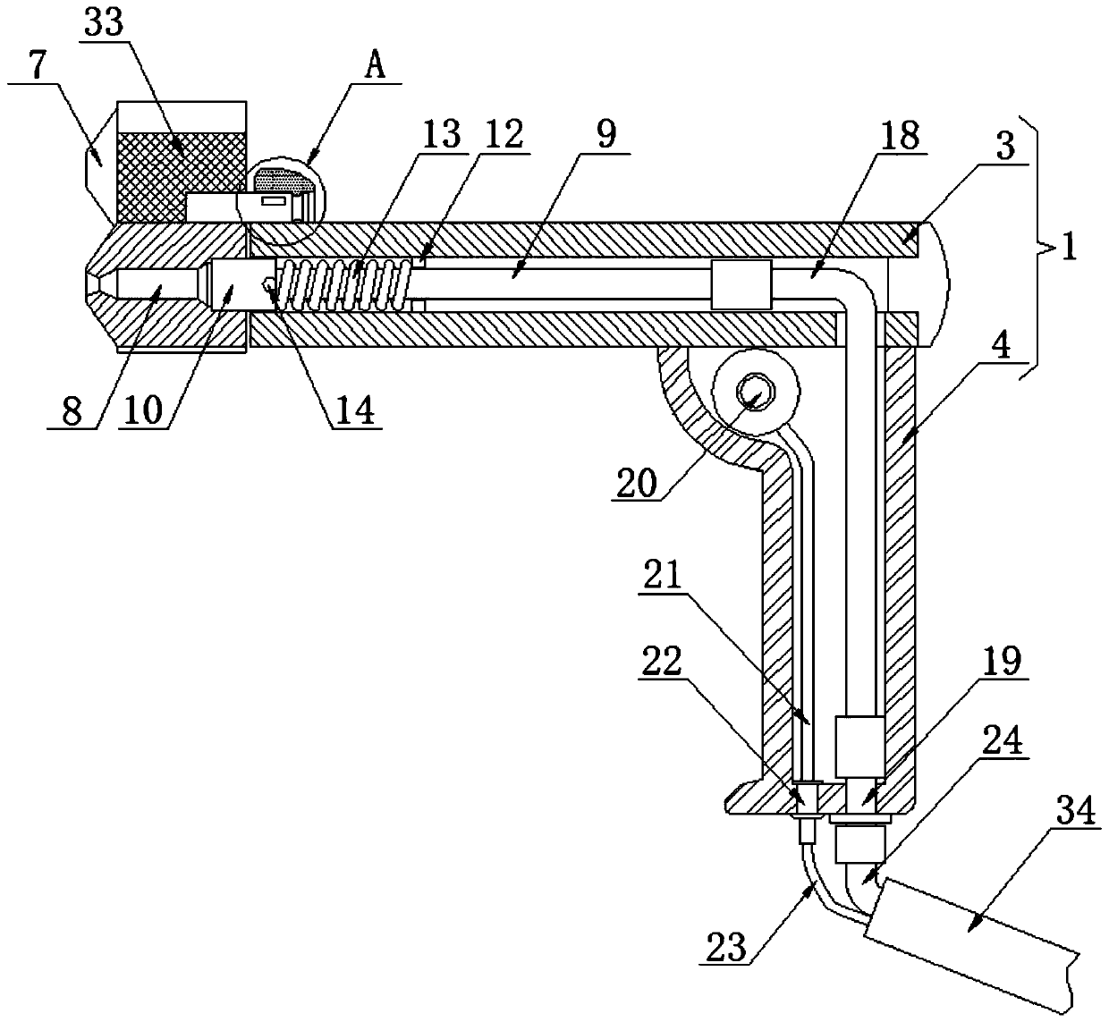 Large-flow high-speed and high-pressure spray gun and spraying method thereof