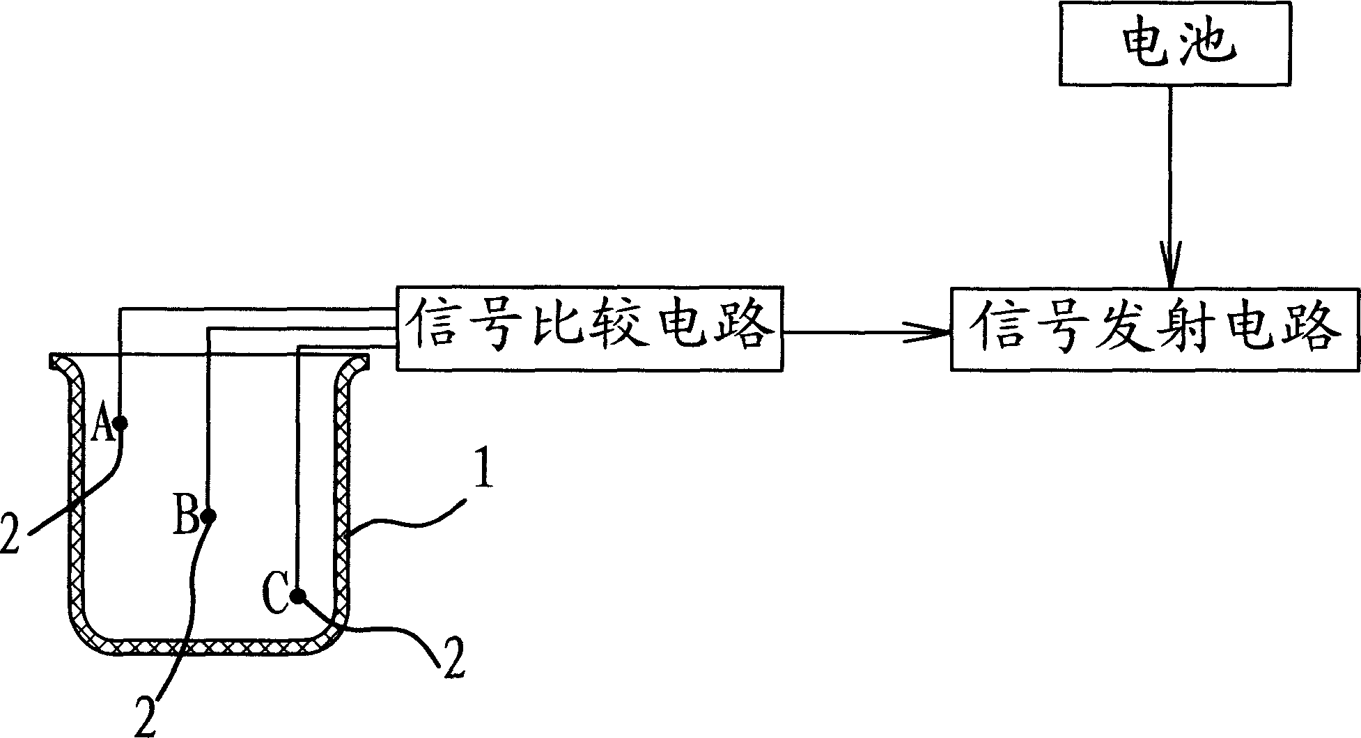 Wireless remote control automatic control device for water tower level