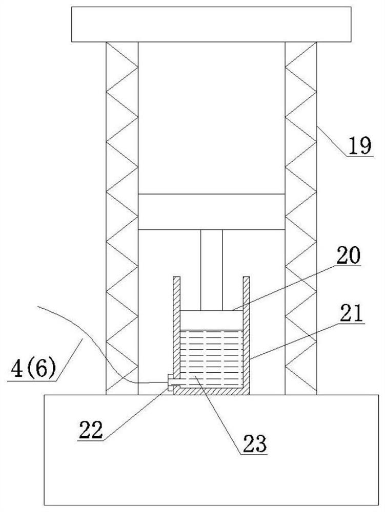 A two-component quick-setting slurry rheological parameter testing device and testing method