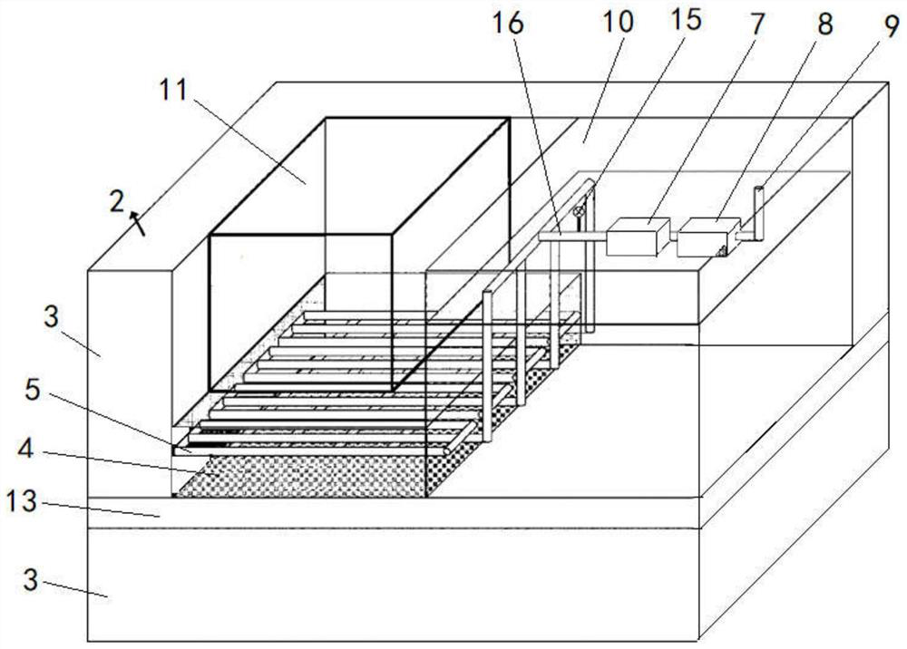 Organic contaminated soil management and control treatment system and application thereof