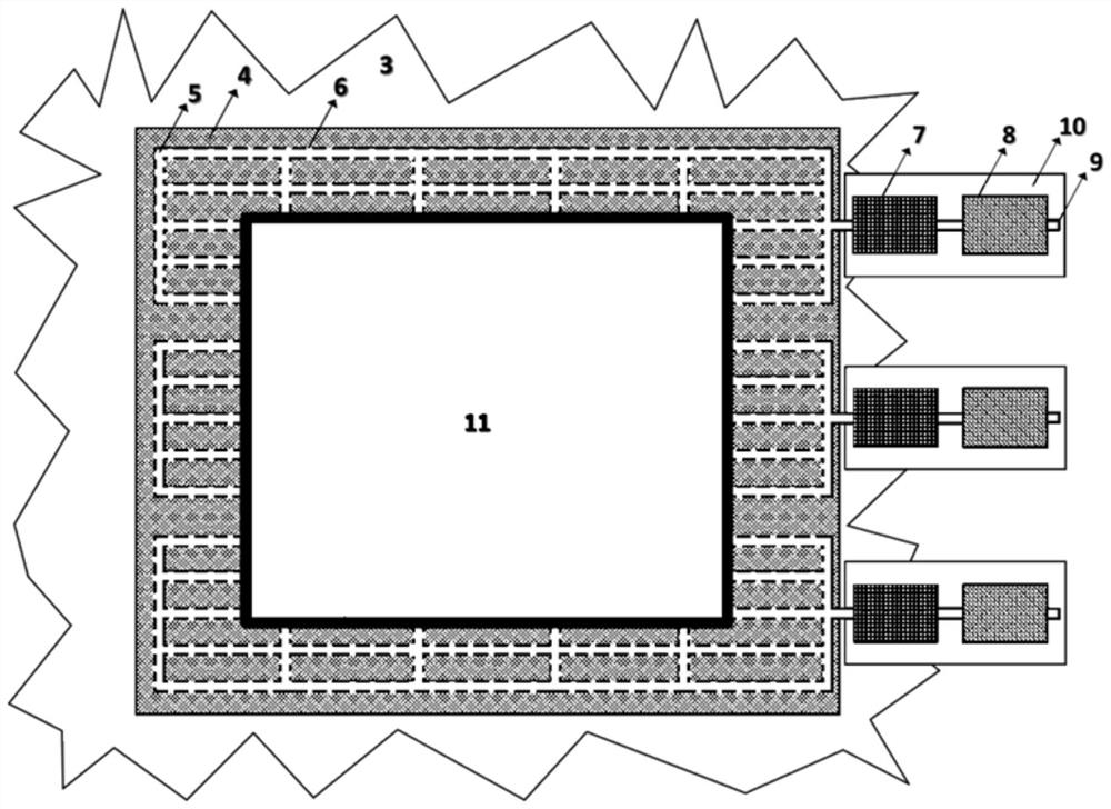 Organic contaminated soil management and control treatment system and application thereof