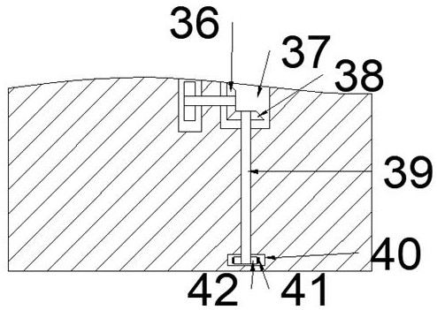 Anti-deformation and efficient automatic material cleaning and taking-out device for long and thin steel plate