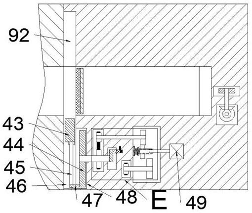 Anti-deformation and efficient automatic material cleaning and taking-out device for long and thin steel plate