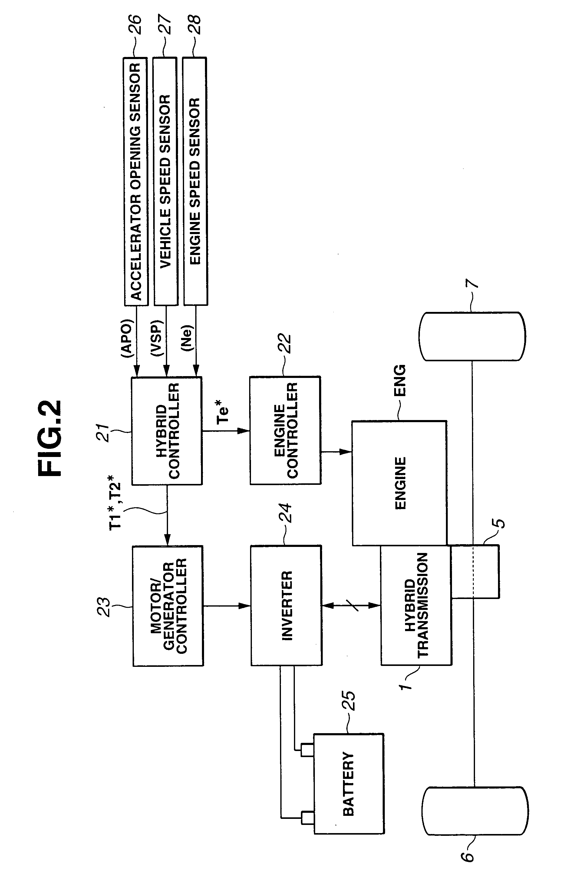 Hybrid transmission and mode-shift control for hybrid vehicle