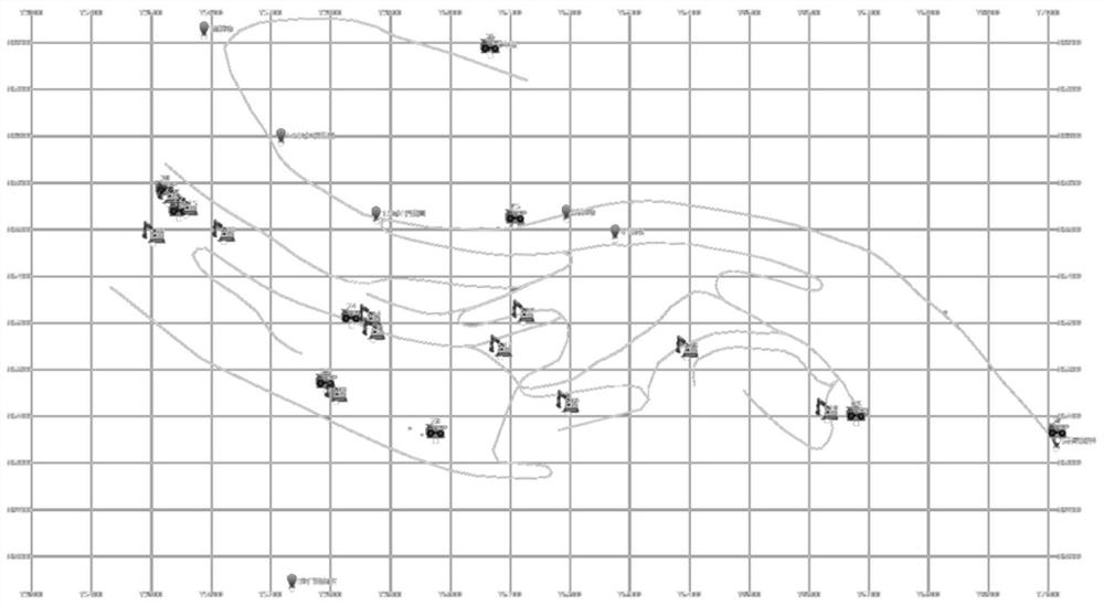 Electric shovel positioning method based on density clustering