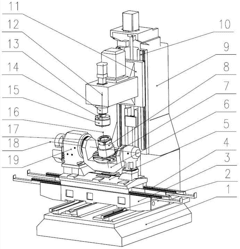 Method for processing spiral bevel gears on general six-axle numerically-controlled machine tool