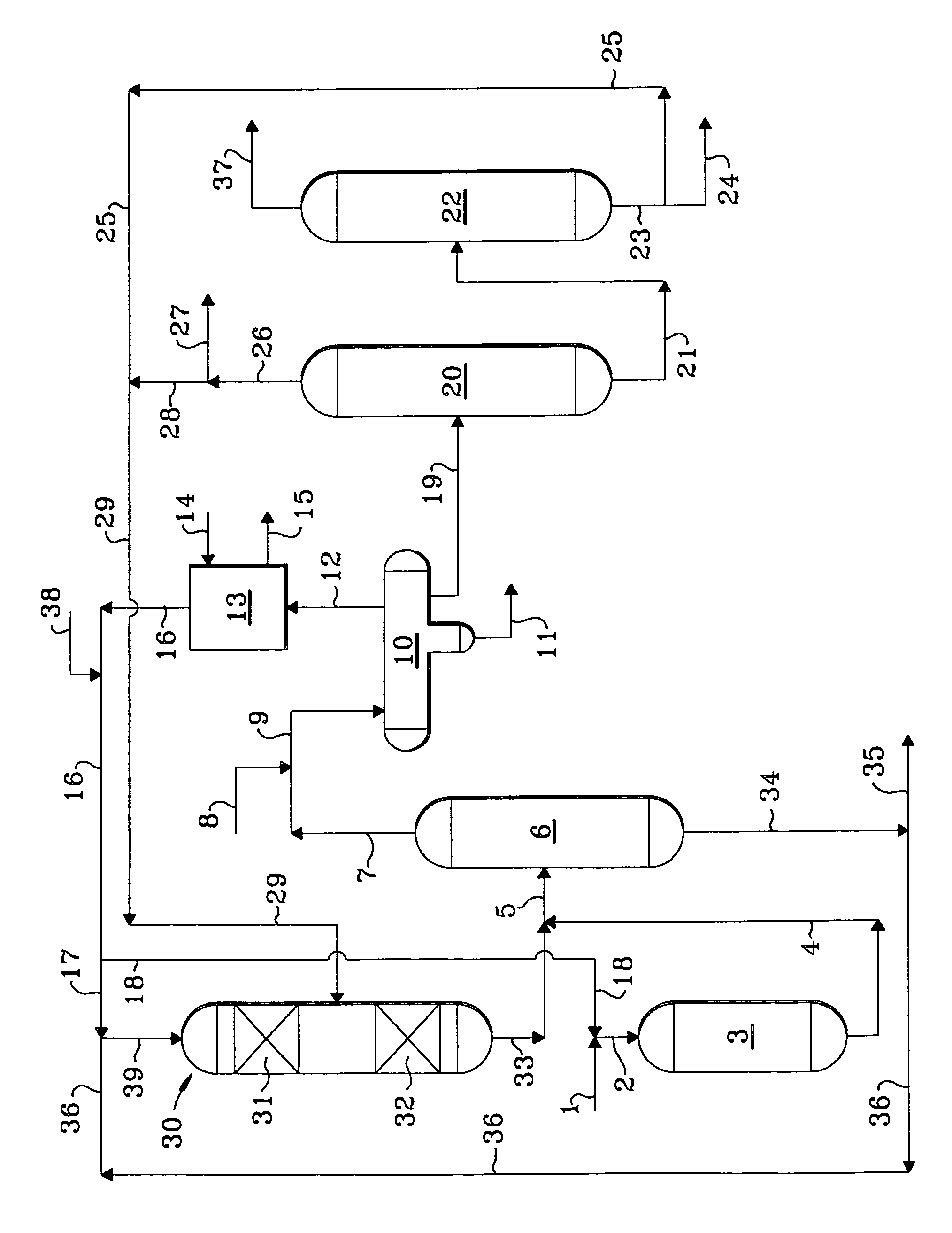 Process for xylene production